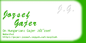 jozsef gajer business card